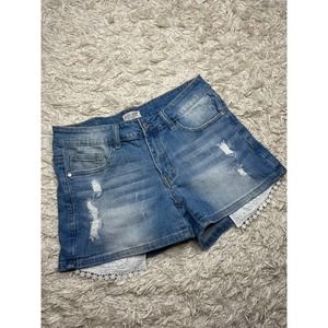 Judy Blue Light Wash High Rise Distressed Jean Shorts
